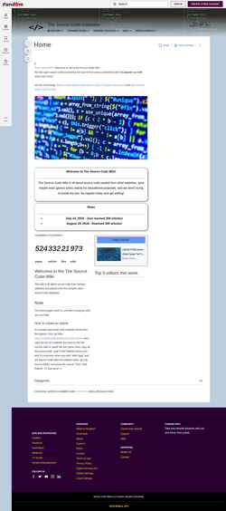 Captura de tela source-code.fandom.com