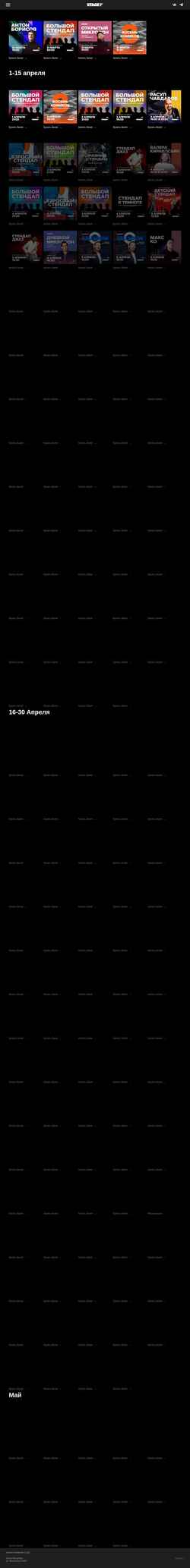Capture d'écran stagestandup.ru