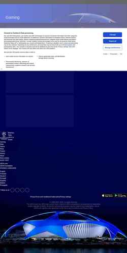 Capture d'écran gaming.uefa.com