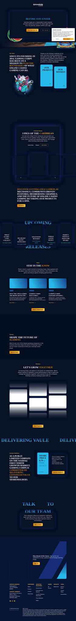 Skærmbillede gamingcorps.com