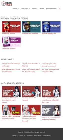 Schermata code-boxx.com