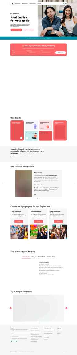 Zrzut ekranu linguatrip.com