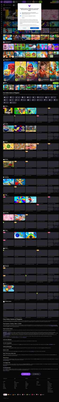 Captura de pantalla playgama.com