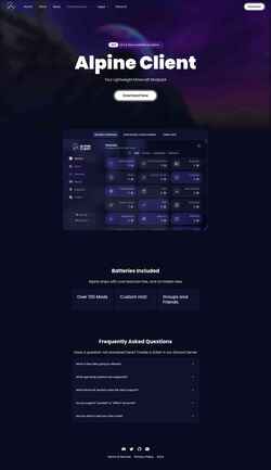 Capture d'écran alpineclient.com