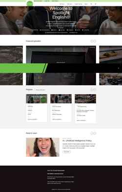 Zrzut ekranu spotlightenglish.com