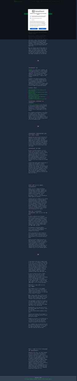 Schermata locall.host