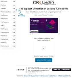スクリーンショット css-loaders.com