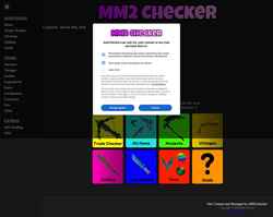 Captura de pantalla mm2checker.com
