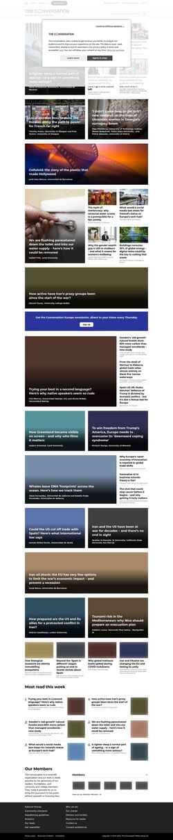 Captură de ecran theconversation.com