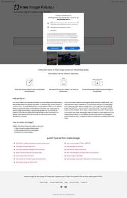 Screenshot freeimageresizer.com