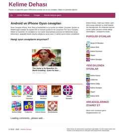 Skærmbillede kelimedehasi.com