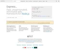 Snimka zaslona expressjs.com