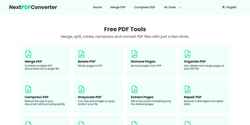 Captura de pantalla nextpdfconverter.com