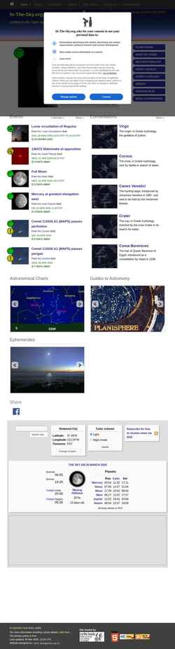 Schermata in-the-sky.org