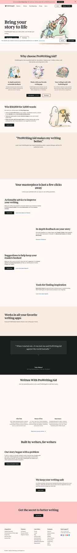 Posnetek zaslona prowritingaid.com