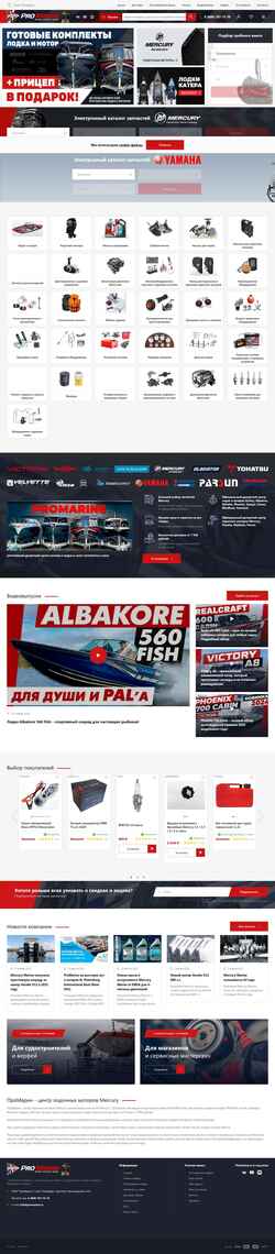 Snímek obrazovky promarine.ru