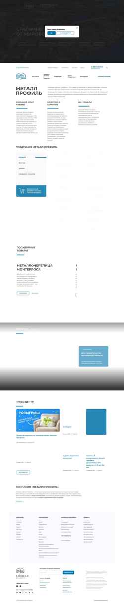 Captura de pantalla voronezh.metallprofil.ru