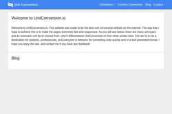 Schermata unitconversion.io