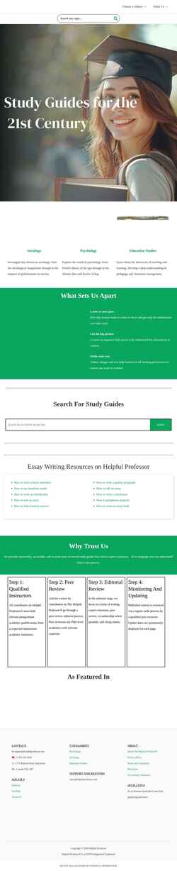 Στιγμιότυπο οθόνης helpfulprofessor.com