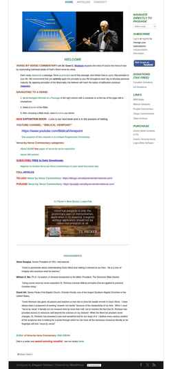 Posnetek zaslona versebyversecommentary.com