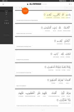 Captură de ecran recitequran.com