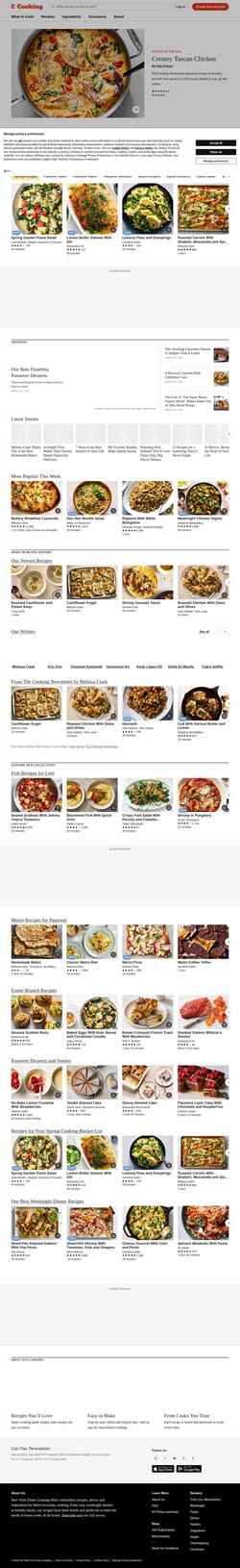 Schermafbeelding cooking.nytimes.com