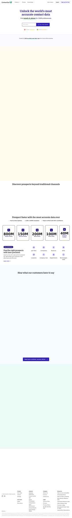 Скриншот contactout.com
