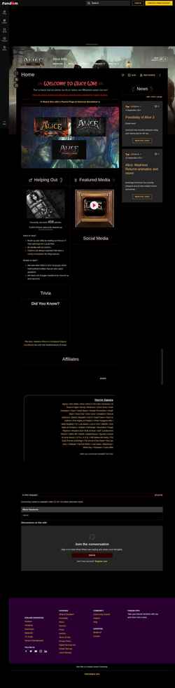 Снимак екрана alice.fandom.com