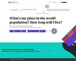 Ekraanipilt population.io