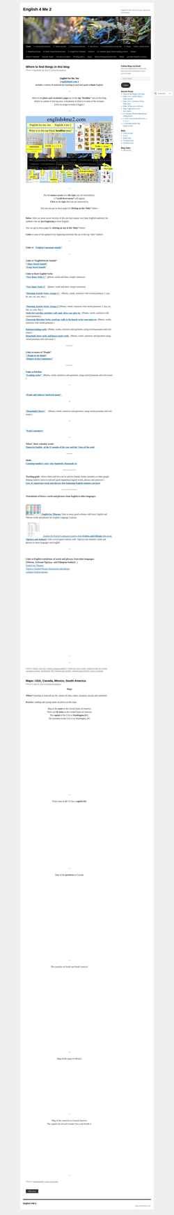Captura de pantalla english4me2.com