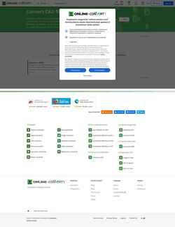 Skærmbillede cad.online-convert.com