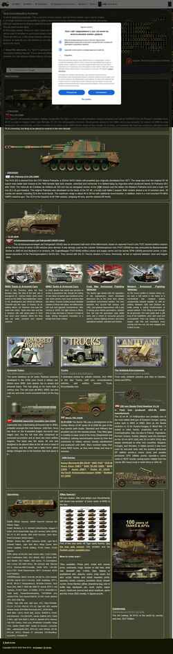 Posnetek zaslona tank-afv.com