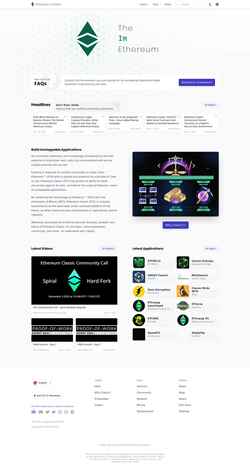 Снимак екрана ethereumclassic.org