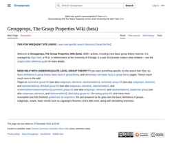Snímka obrazovky groupprops.subwiki.org