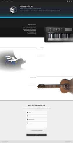 Снимак екрана recursivearts.com