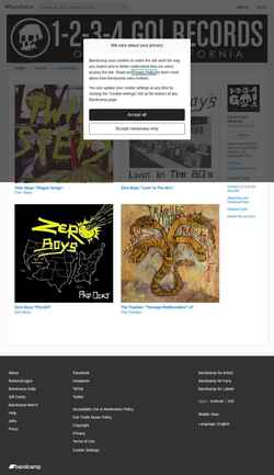 Captura de pantalla 1234gorecords.bandcamp.com