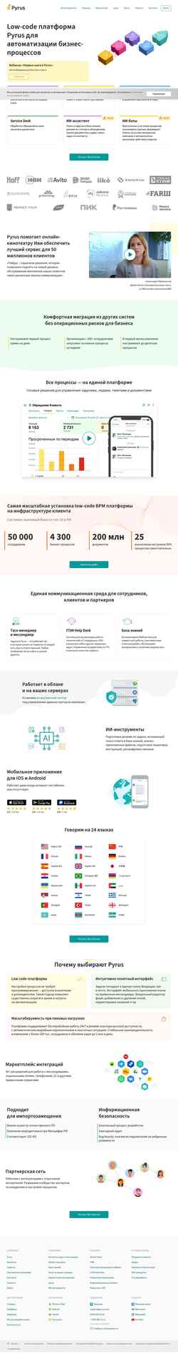 Zrzut ekranu pyrus.com