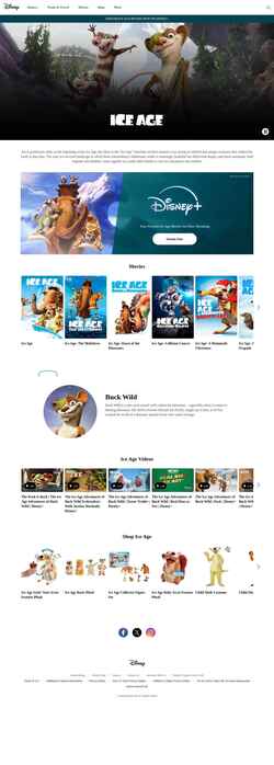 Schermata iceage.disney.com
