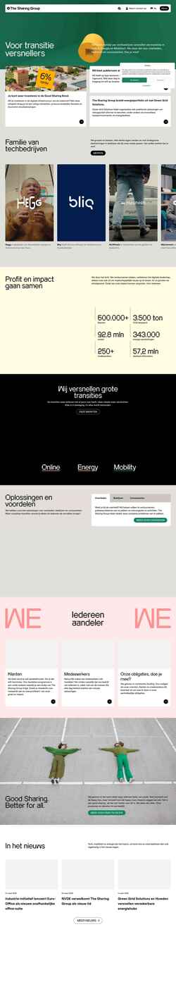 Snimka zaslona thesharinggroup.com
