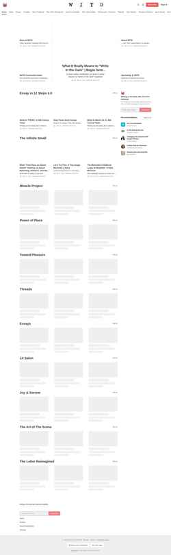 スクリーンショット writinginthedark.substack.com