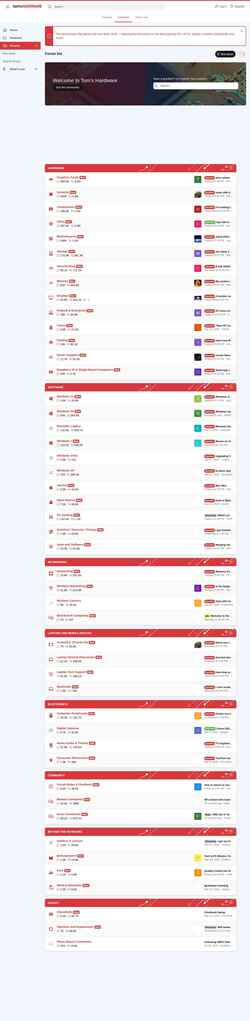 Zrzut ekranu forums.tomshardware.com