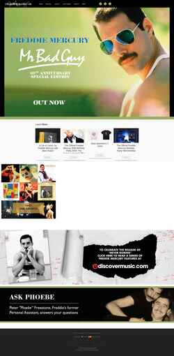 Captura de pantalla freddiemercury.com