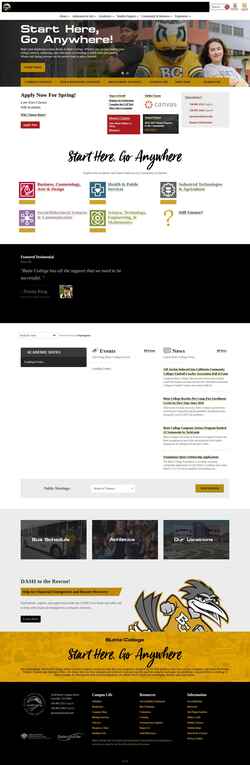 Screenshot butte.edu