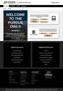 Captura de tela owl.purdue.edu