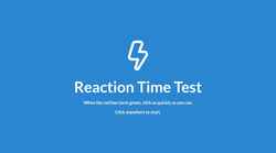 Zrzut ekranu reactiontimetest.vercel.app