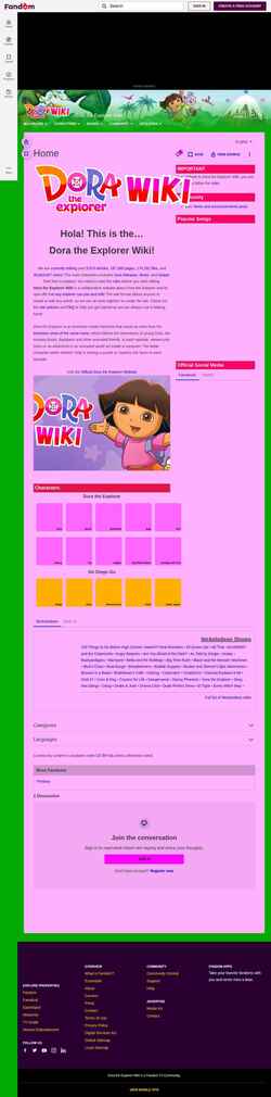 Скриншот dora.fandom.com
