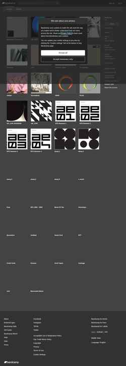 Skærmbillede autechre.bandcamp.com