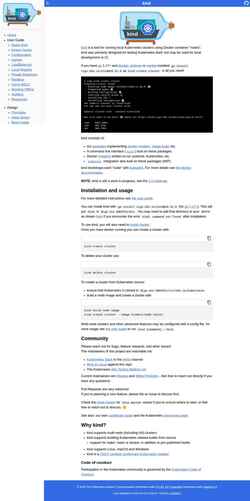 Schermata kind.sigs.k8s.io