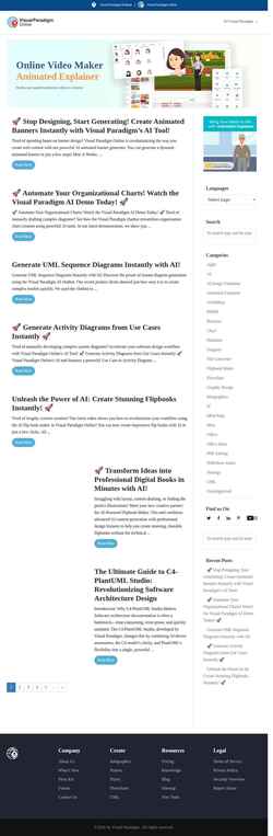 Screenshot blog.visual-paradigm.com