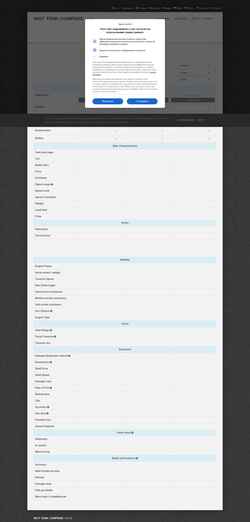 Captură de ecran tank-compare.com